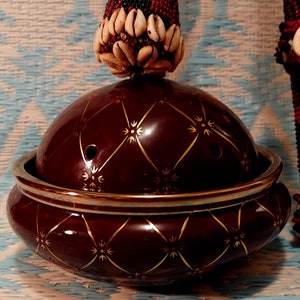 Babalu Aye Sopera Yarara Asojano-klei Asoyi Dome-kom Arara Santeria Azojano cazuela barro Benin Sakpata-schaal terrine el viejo San Lazaro