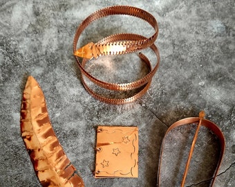 Ayao tools copper Metal Oya Orisha Iyansan Yanza Olla oricha herramientas allao yawo sopera santeria lucumi tools goddess orisa Oyao vaina
