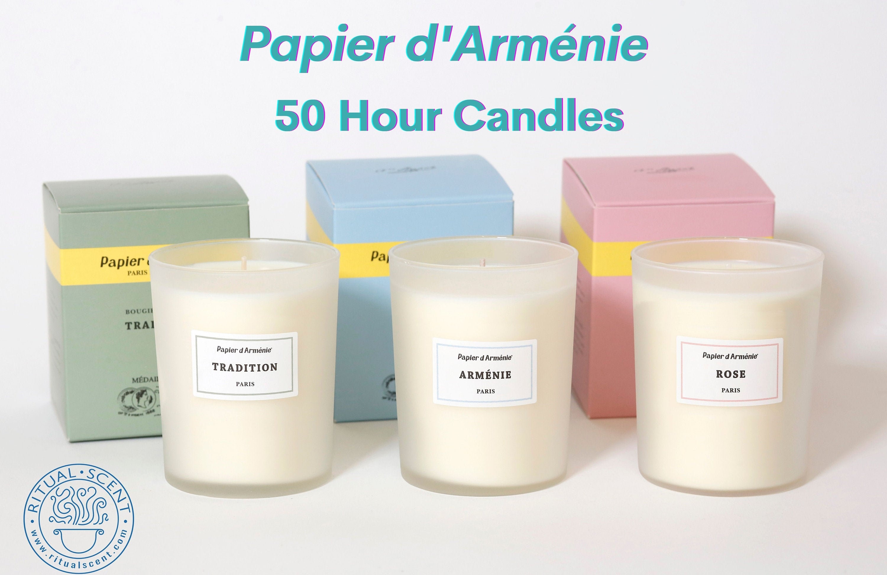 Papier D'Arménie Rose Bougie Parfumée 220g