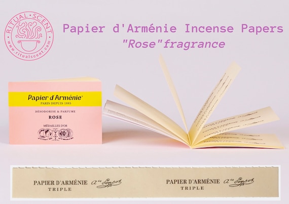 Papier D'Armenie Traditional Burning Papers - 1 Book of 12 Sheets