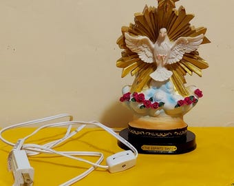 Espiritismo Bóveda Light Holy Spirit Lamp 9 Inch Light | Altar Illumination | Santería Catholic Christian Devotional