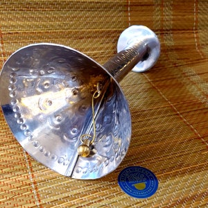Silver Olokun Bell Campana agogo Olocun ifa orisha olokum orisa funfun lucumi santeria campana bell Yemaya orunla babalawo agwan ocha yoruba