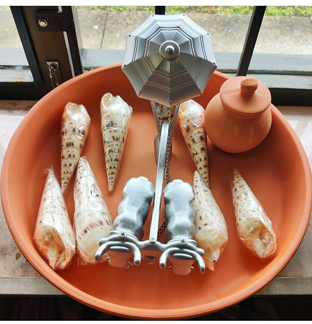 Orisha Oko Set Tools Shells Plough Dish Orisa Korikoto Scarecrow