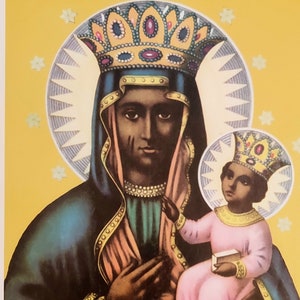Erzulie Dantor 8x11 image Ezili Danto Lwa Lithograph Lwa loa Haitian Vodun image altar Chromolithographs drapo flag statue cromos pe Vodou