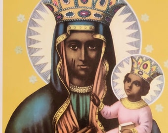 Erzulie Dantor 8x11 image Ezili Danto Lwa Lithograph Lwa loa Haitian Vodun image altar Chromolithographs drapo flag statue cromos pe Vodou