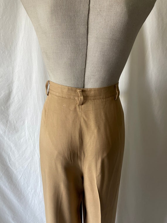 Vintage Ellen Tracy silk relaxed fit trousers// c… - image 8