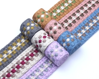 Cotton webbing-1.5 inch jacquard webbing-webbing belt-high quality webbing-Bags webbing-clothing accessories-1 yards-D-1112SC
