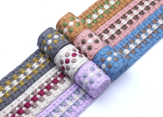Cotton webbing-1.5 inch jacquard webbing-webbing belt-high quality webbing-Bags webbing-clothing accessories-1 yards-D-1112SC