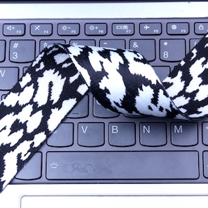 White leopard webbing-1.5 inch wide webbing-bags webbing-sling webbing-webbing belt-clothing accessories-webbing by the yards-D-0931SC