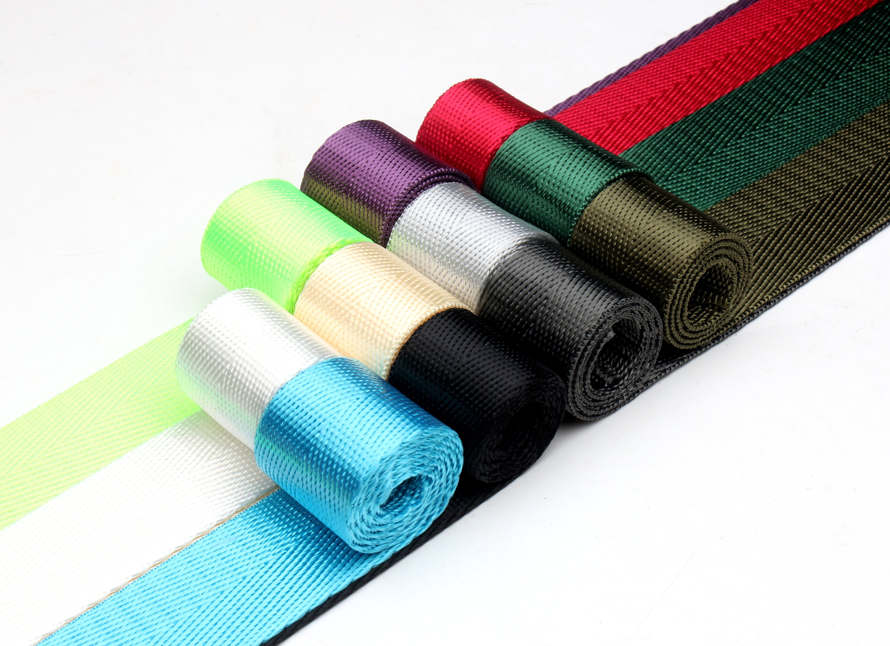 Seatbelt Webbing 2 Inch Seatbelt Webbing by the Yard Polyester Webbing  Various Colors See Description for Color Detail MP 