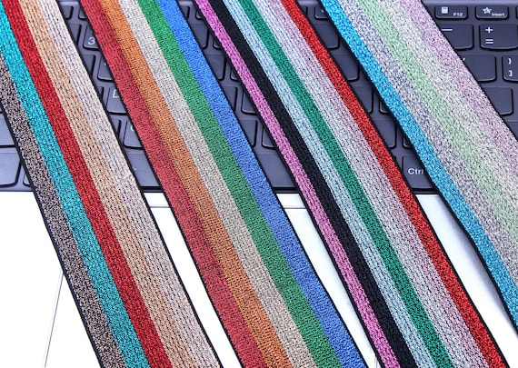 1.5 inch wide elastic band-color thread elastic band-elastic belt-elastic headband-clothing accessories-1 yards-D-0929SC