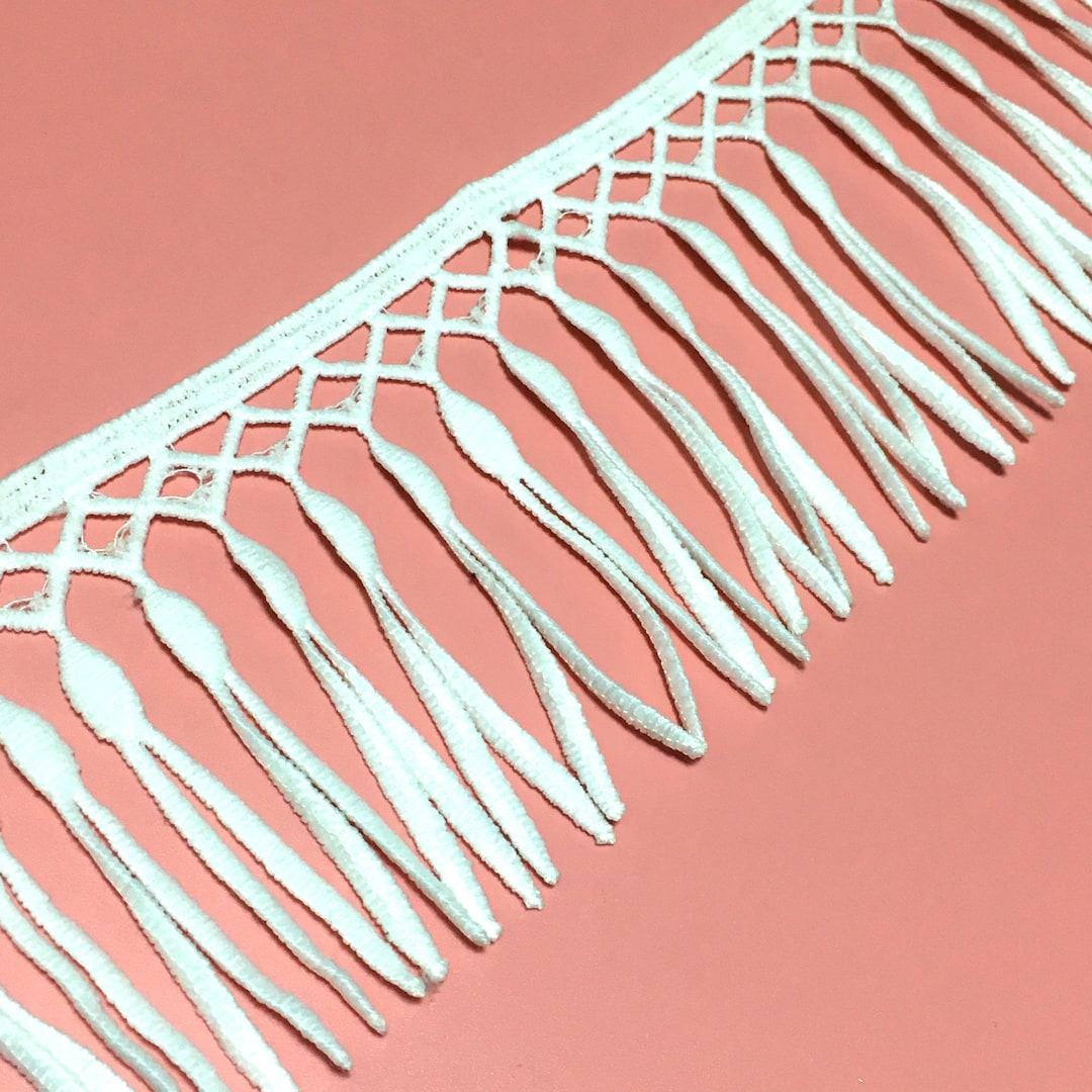 70 MM Wide Tassels Lace Trimwhite Lacesewing Lace Trimskirt Lacediy