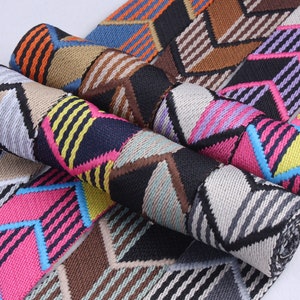 1.5 inch wide webbing-Color patterned webbing-Webbing for bag making-Shoulder bag straps-Clothing and sewing accessories supplies- D-1058SC
