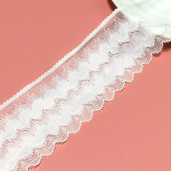 2 Inches wide Lace|Tassel Lace Trims|White Lace|Clothing Accessories|Lace Trims Accessories|Lace Wholesale|1 Yards|D-0118SC