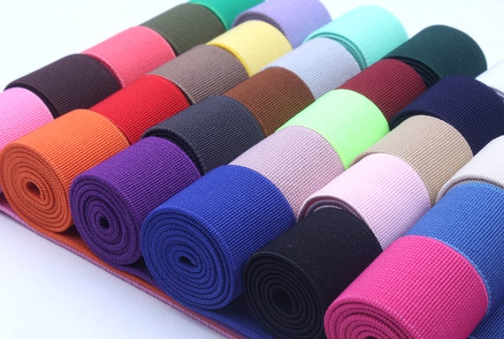 1 inch wide elastic band-1 yards-Plain weave elastic band-Elastic webbing-Sewing elastic band-Clothing accessories D-1091SC