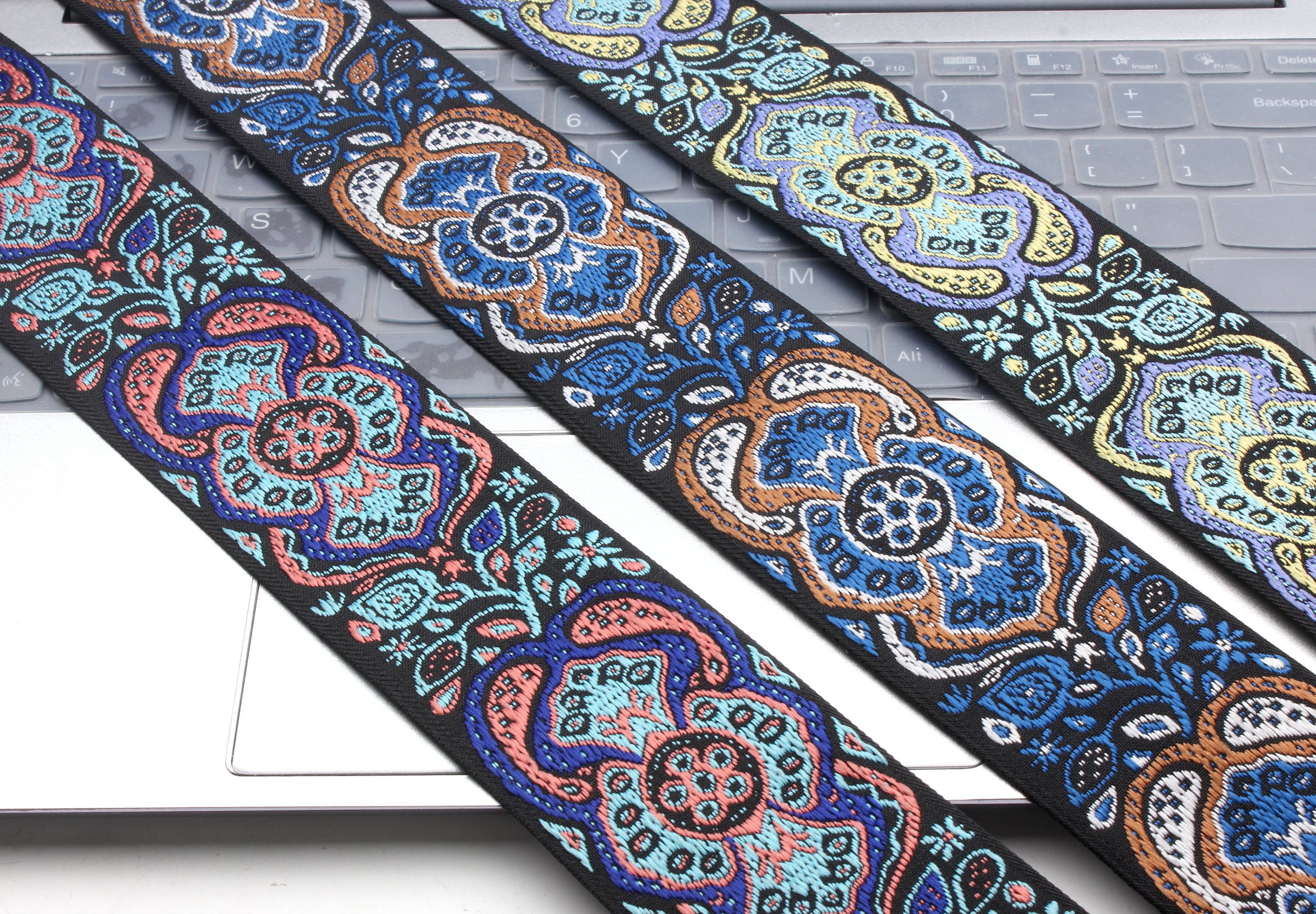 Tribal pattern webbing-2 inch wide webbing-jacquard webbing-sewing webbing-clothing accessories-bags webbing-webbing supplier-D-0883SC