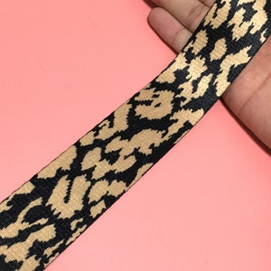 1,5 inch kleuren luipaard webbing|1 yard| Kleding accessoires| Tas Accessoires| Webbing Groothandel| Niet-elastische webbing| Riem webbing| D-0216sc