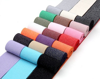 Silberfaden Gummiband-1,5 Zoll breit elastisch-elastisches Gurtband-elastisches Gürtel-Bekleidungszubehör-Meter elastisch-D-0866SC
