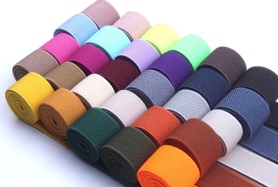 1.5 inch wide elastic band,Twill elastic webbing,Color elastic band,Elastic belt of belt,Clothing accessories,1 Yards D-1089SC