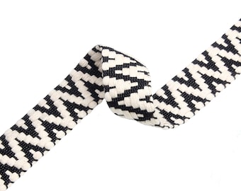 Cotton webbing-1.5 inch wide webbing-black webbing-webbing for bags-webbing belt-clothing accessories-webbing by the yards-D-0872SC