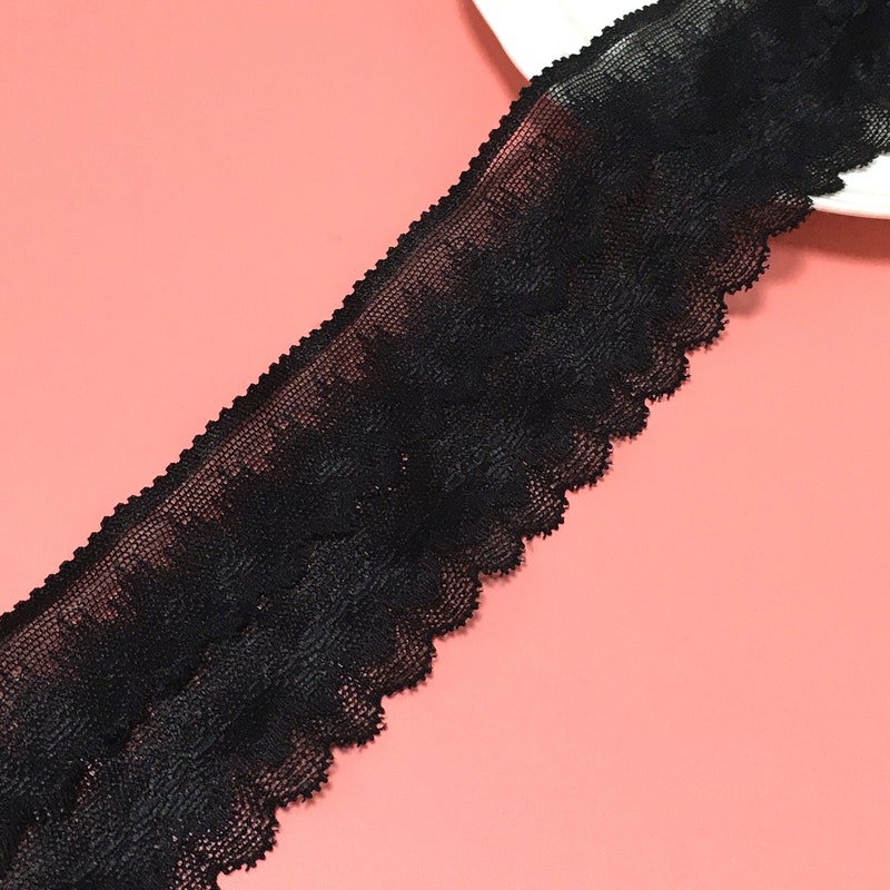Black Lace Trim Top main image 1