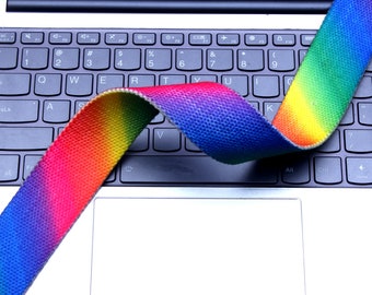 Printed seat belt-1.5 inch wide webbing-rainbow webbing-webbing belt-bags webbing-clothing accessories-wholesale webbing-1 yards-D-0910SC