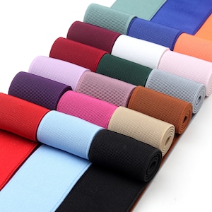 Banda elástica con borde de costura-1,5 pulgadas de ancho elástico-cincha elástica-cinturón elástico-accesorios de ropa-elástico cortado a medida-D-0867SC