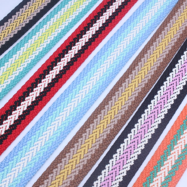 1.5 inch wide cotton webbing|Belt webbing|DIY bags making|Clothing accessories|1 yards|D-1028SC