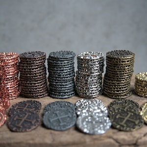 金属コイン - 金、銀、銅 - 海賊の宝物 - コイン 25 枚セット - 小