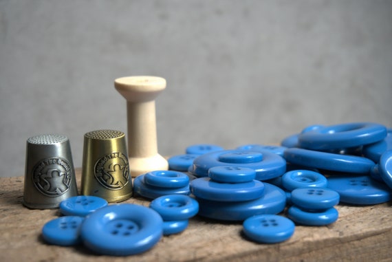Upgrade Set for Patchwork Board Game: Real Buttons, Thimbles & Spool 