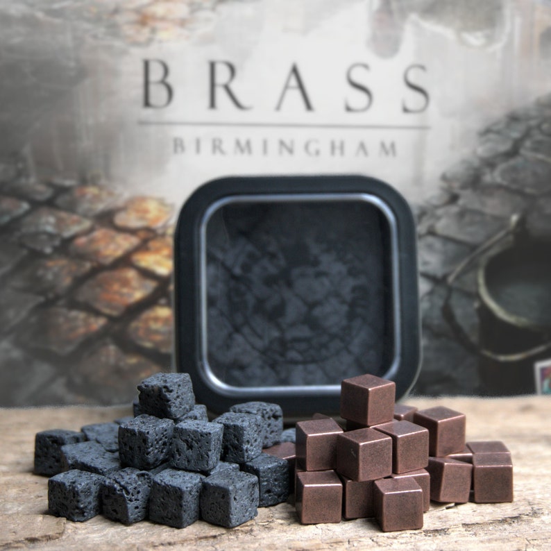 Upgrade Set, Brass Birmingham Lancashire kompatibel, Lava and Metall Rohstoff Cubes Bild 1