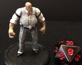 Mr. Graves by Malifaux 2E / Painted 28mm scale miniature for Dungeons & Dragons DnD / villain criminal thug henchman boss