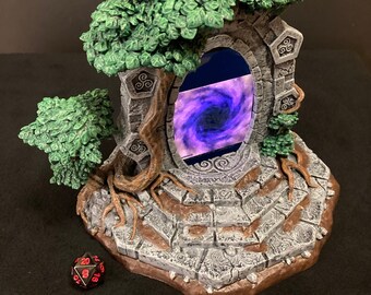 Enchanted Glen par Black Scrolls Games / Miniature de terrain peinte de 28 mm pour Dungeons and Dragons D&D / Magic Portal compatible avec les téléphones portables