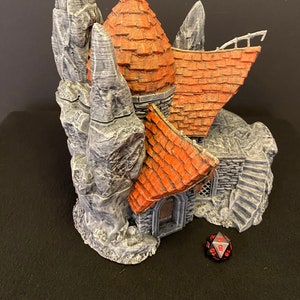 Dark Realms Drakenhal Cavern City Bakery / Painted 28mm miniature for Dungeons and Dragons DnD / Mountain Town Village House
