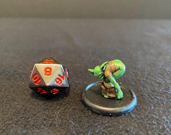 Vulgar Gremlin for Malifaux by Wyrd / Painted 32mm miniature for Dungeons and Dragons DnD / Goblin Mooning