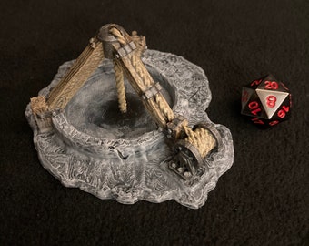 Entrada de mina / Terreno disperso en miniatura pintado de 28 mm para Dungeons & Dragons DnD / excavación de mazmorra de caverna