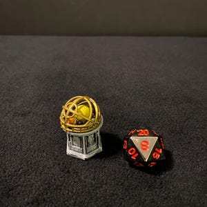Orrery Solar System Display / 28mm Miniature for Dungeons and Dragons DnD / Wizard Study Astronomy Divination Astrolabe Accessories
