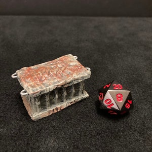 Sacrificial Stone Altar from Terrain Crate: Dark Lord’s Tower / Painted 28mm miniature scatter terrain for Dungeons and Dragons DnD / Cult