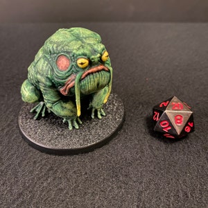 Numa No An by Cobramode / Painted 28mm miniature for dungeons and dragons DnD / Animal Monster Companion Giant Toad Frog Swamp