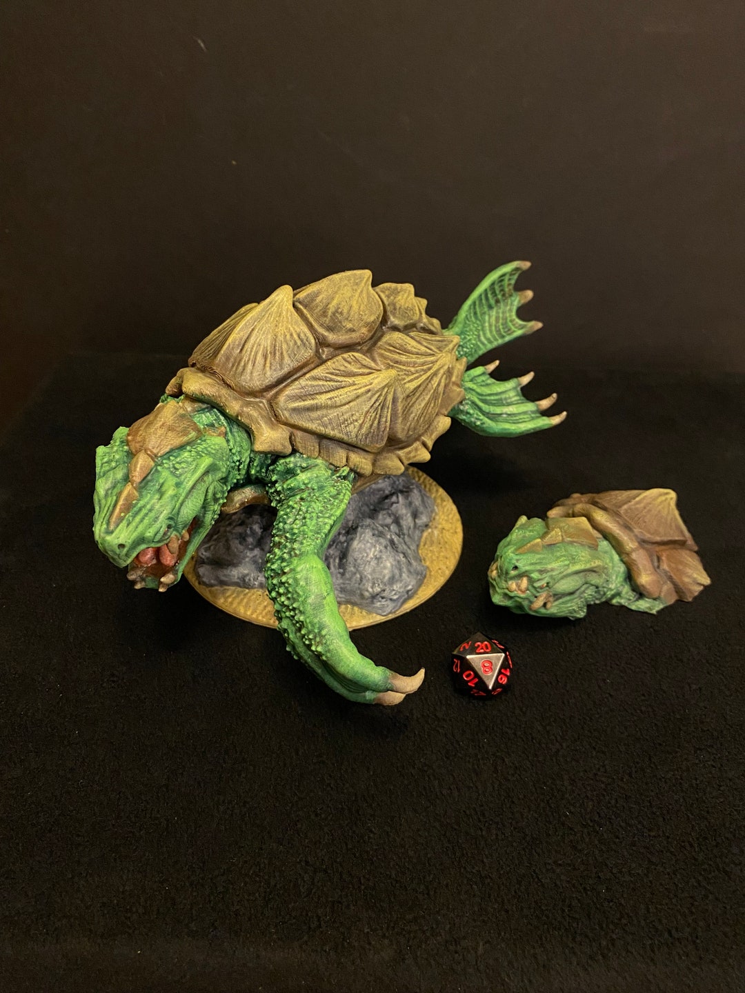 Breaching and Swimming Dragon Turtle From Depths of the Savage Atoll by ...