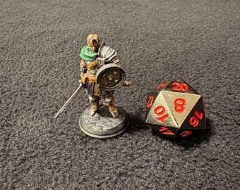 Arion Midrun, Human Fighter by DM Stash / Painted 28mm miniature for Dungeons and Dragons DnD / Male Warrior Knight