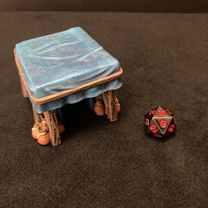 Tent with Removeable Top by EC3D / Painted 28mm miniature scatter terrain for Dungeons and Dragons DnD / Bazaar Market Stall