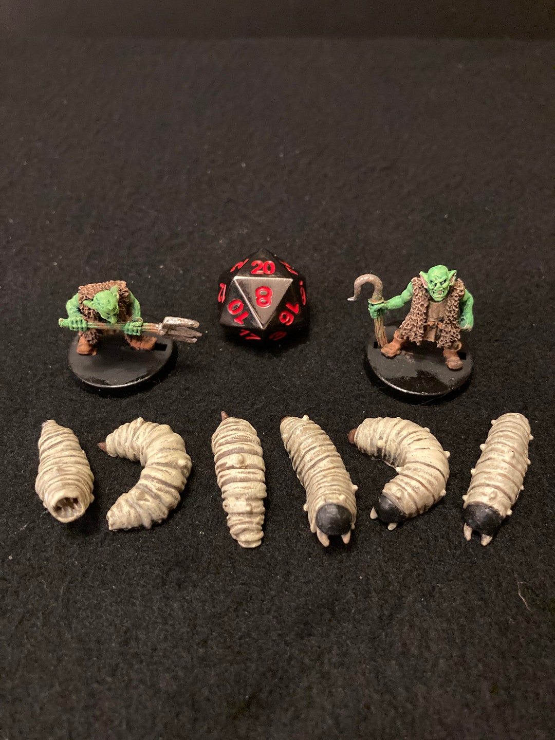 Goblin Grub Farmers and Grubs by Midlam Miniatures / Painted 28mm