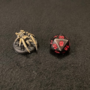 Uhrwerk Spinne / Bemalte 28mm Miniatur für Dungeons and Dragons DnD / Eisen Automat Roboter Steampunk Konstrukt