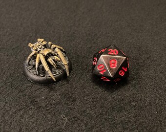 Clockwork Spider / Painted 28mm miniature for Dungeons and Dragons DnD / Iron Automaton Robot Steampunk Construct