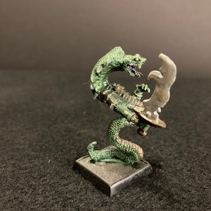 Yuan Ti by Reaper / Painted 28mm miniature for Dungeons & Dragons DnD / Serpentfolk Snake Warrior Fighter Cobra Underdark