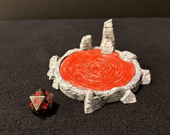 Sacrificial Blood Pool by 3D Printed Tabletop / Painted 32mm Scatter Terrain for Dungeons and Dragons DnD / Evil Cult Ritual Monster Lair