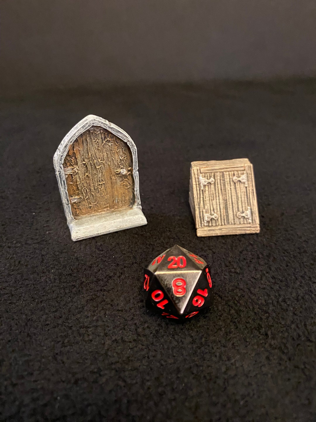 Moveable Doors / Painted 28mm Miniature Scatter Terrain for Dungeons ...