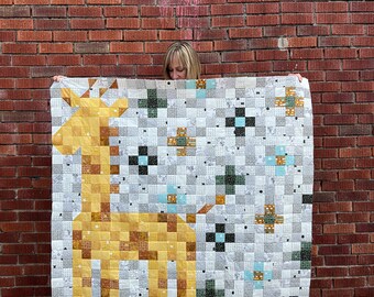 Giraffe 10-Sisters Grid Quilt