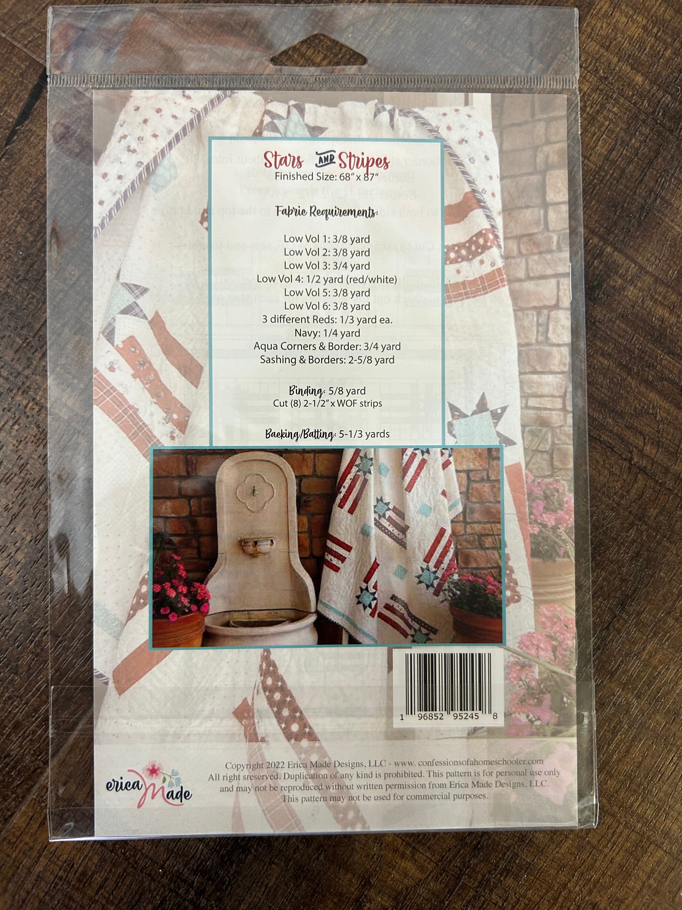 Stars and Stripes by Erica Made Quilt Kit - Etsy